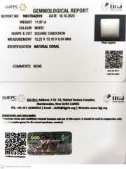 11.97/CT White Coral with Govt. Lab Certified (1500)